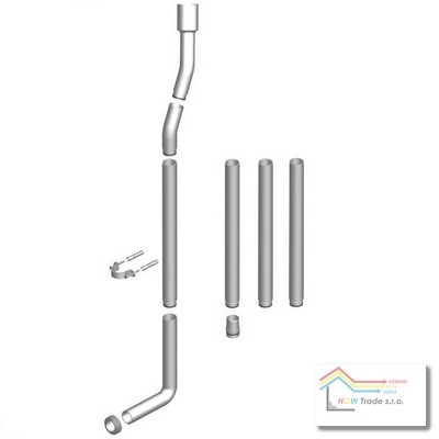Splachov.rúra k nádržke T-2454